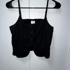 A New Day Black Sleeveless Top